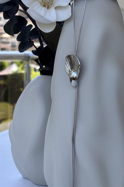 Çelik Gümüş Asansörlü Night Kolye