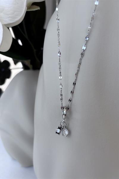 Çelik Gümüş Noria Kolye