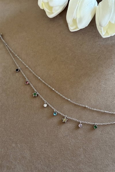 Çelik Gümüş Yıldız Halhal