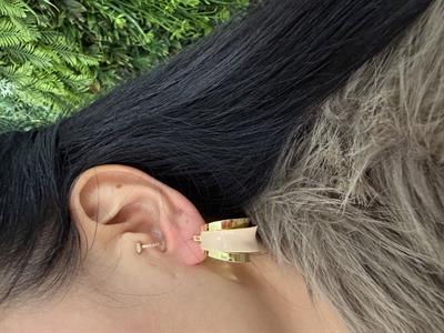 Çelik Pudra Asalet Küpe