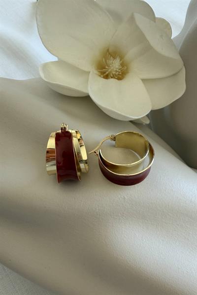 Çelik Red Orbit Küpe