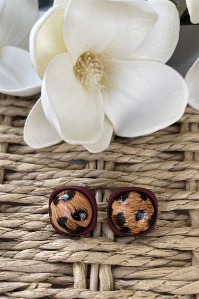 Özel Seri Leopar Küpe