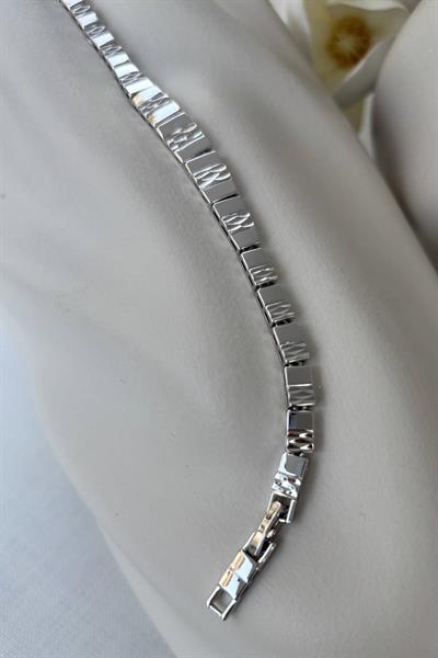 VİP 14K Gümüş Taşlı Bileklik