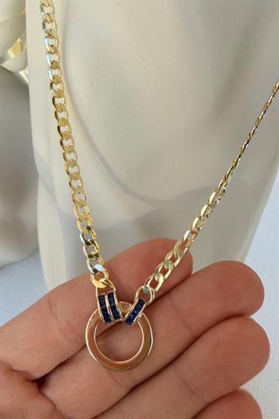 VİP 14K Lacivert Elagance Kolye