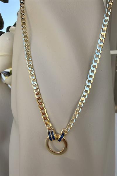 VİP 14K Lacivert Elagance Kolye