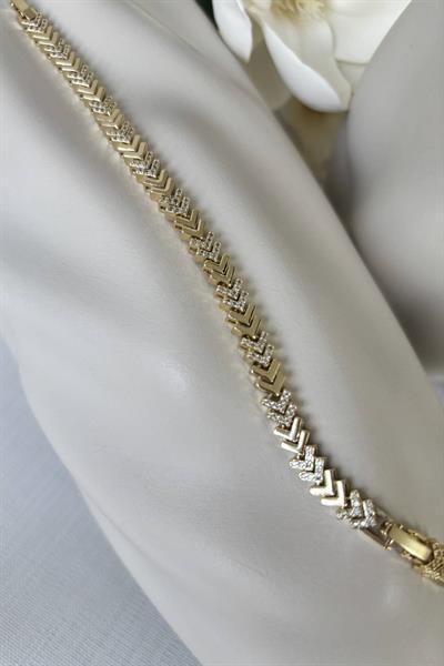 VİP 14K Taşlı Bileklik