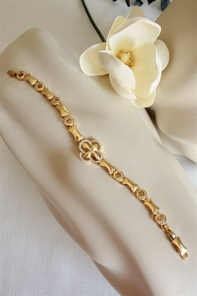 VİP Gold Çiçek Bileklik