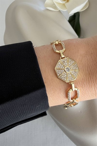 VİP Gold Künye Saat Bileklik