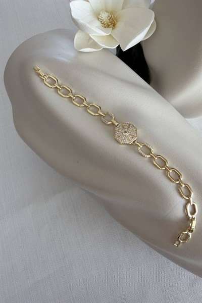 VİP Gold Künye Saat Bileklik