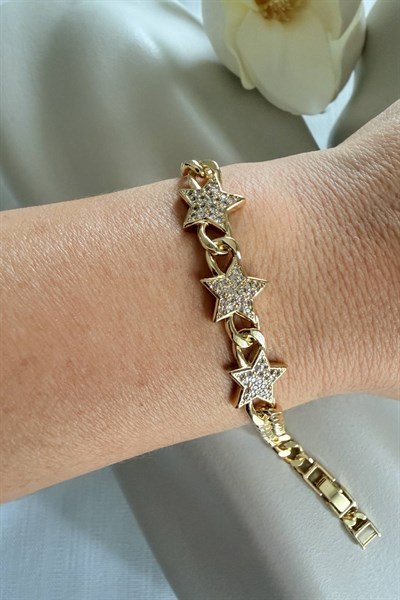 VİP Gold Yıldız Bileklik