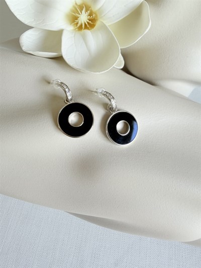 VİP Gümüş Venüs Halka Küpe