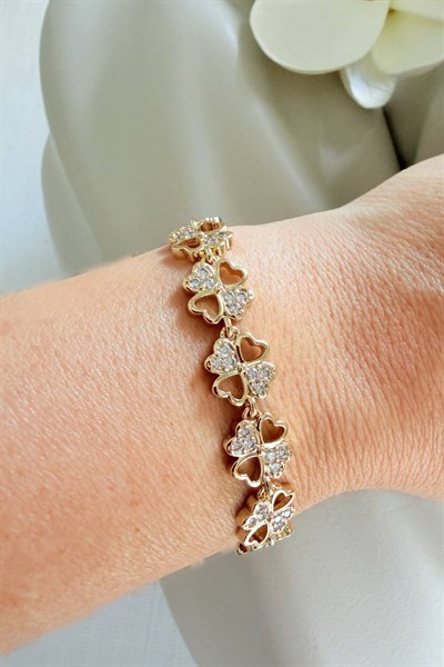 VİP Kalp Yonca Bileklik