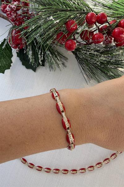 VİP Kırmızı Işıltı Bileklik