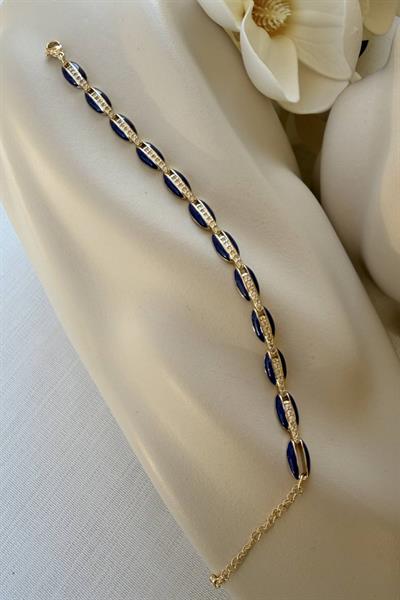 VİP Lacivert Işıltı Bileklik