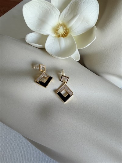 VİP Noir Elegance Küpe