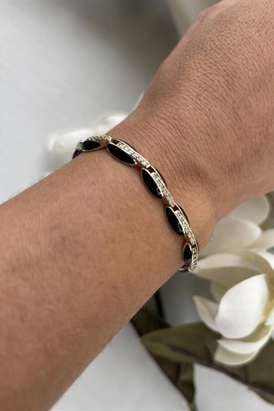 VİP Siyah Işıltı Bileklik