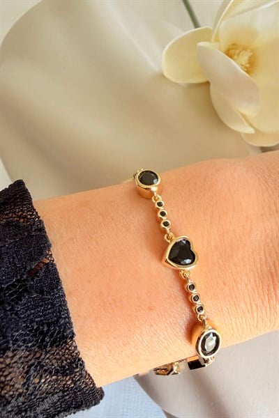 VİP Siyah Işıltı Bileklik