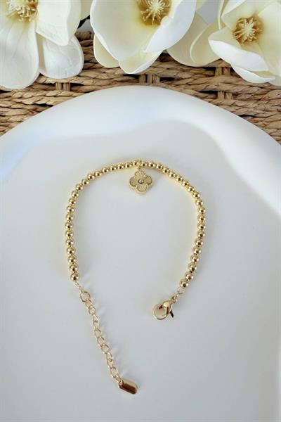 VİP Yonca Topçuk Zincir Bileklik