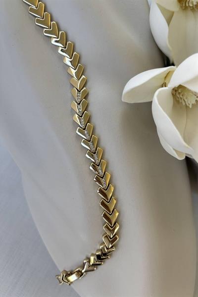 Xuping 14K Kalp Taşlı Bileklik