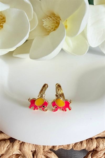 Xuping Gold Çocuk Fil Küpe