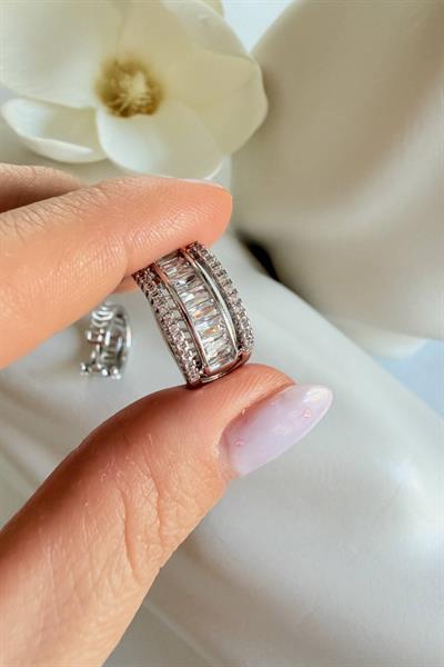 Xuping  Kalın Zirkon Taşlı Küpe