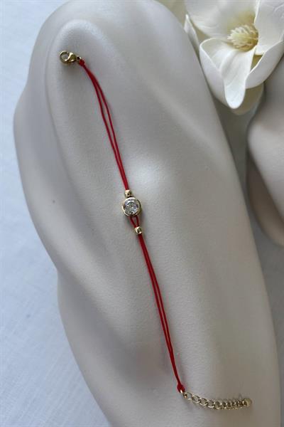 Xuping Kırmızı İp Tek Taş Bileklik