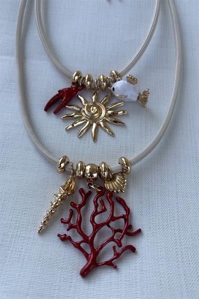 ZR Kırmızı Mercan Kolye