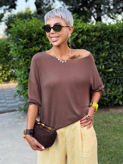 ACI KAHVE KAYIK YAKA MERSERİZE