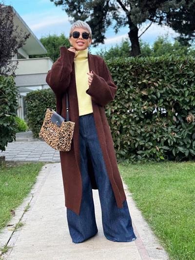 ACI KAHVE SALAŞ UZUN TRİKO HIRKA