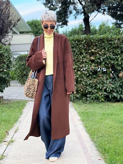 ACI KAHVE SALAŞ UZUN TRİKO HIRKA