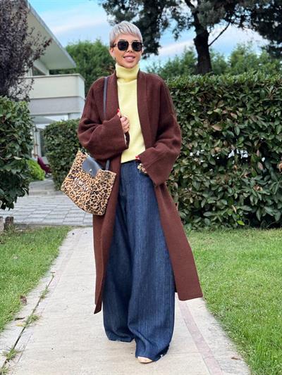 ACI KAHVE SALAŞ UZUN TRİKO HIRKA