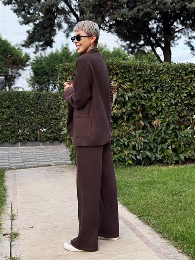 ACI KAHVE YUMOŞ TRİKO PANTOLON