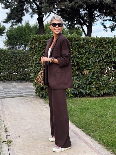 ACI KAHVE YUMOŞ TRİKO PANTOLON