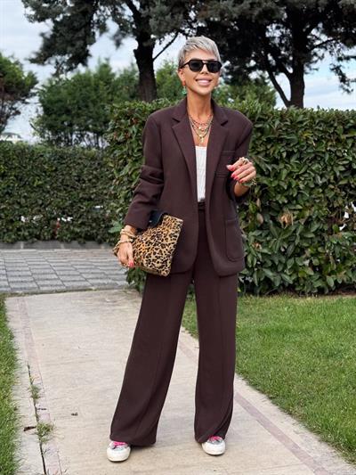 ACI KAHVE YUMOŞ TRİKO PANTOLON