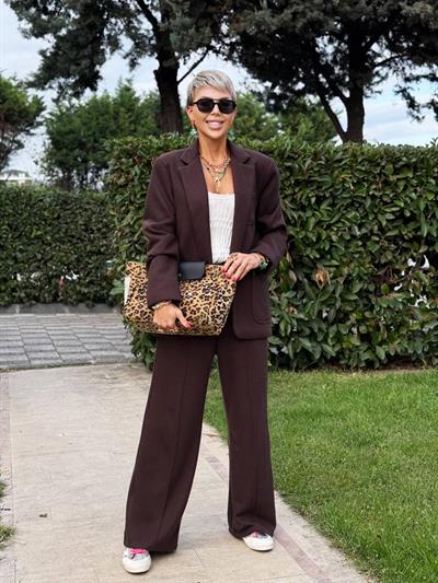 ACI KAHVE YUMOŞ TRİKO PANTOLON