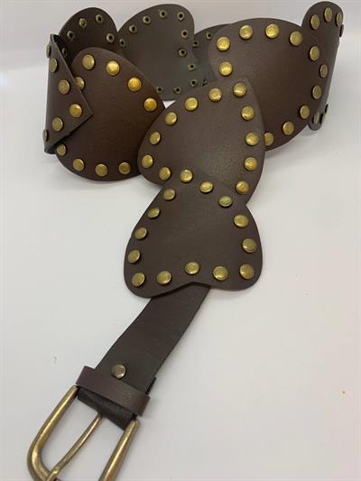 ACI KAHVE ZIMBALI KALPLİ KEMER