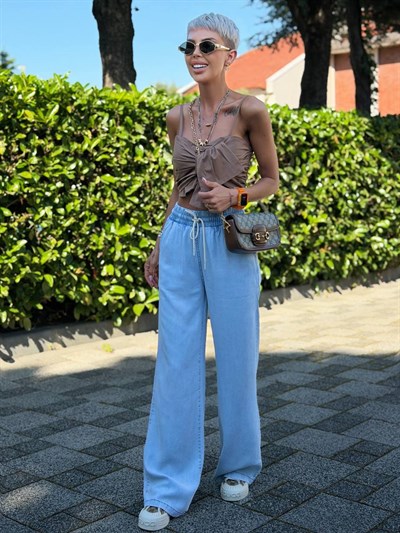 AÇIK MAVİ S.STUDIO PREMIUM TENCEL PANTOLON