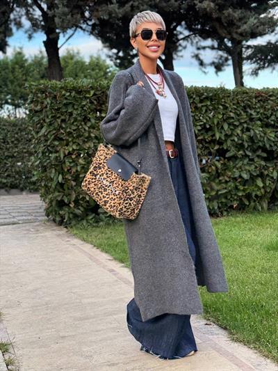 ANTRASİT SALAŞ UZUN TRİKO HIRKA