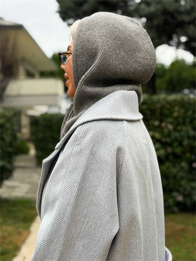 ANTRASİT SELANİK ÖRGÜ BALACLAVA ŞAPKA