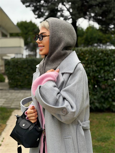 ANTRASİT SELANİK ÖRGÜ BALACLAVA ŞAPKA