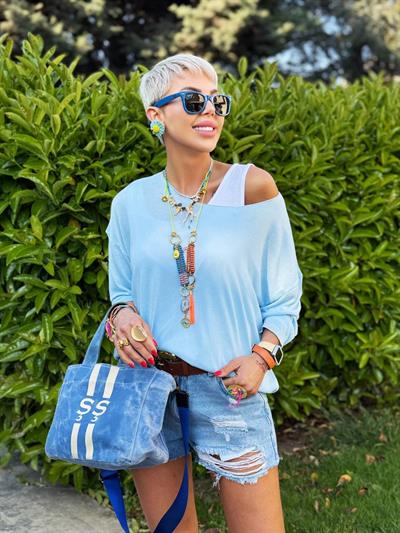 BEBE MAVİSİ KAYIK YAKA MERSERİZE