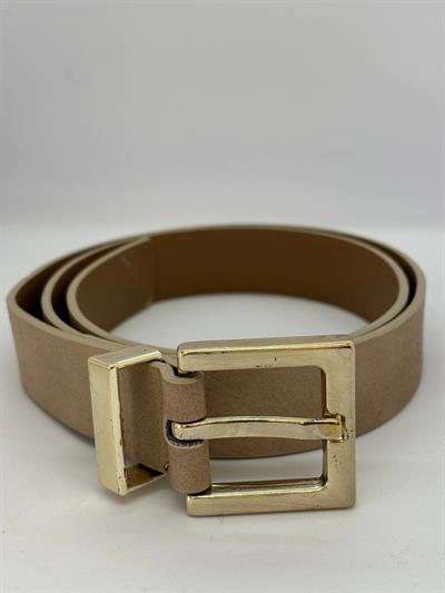 BEJ SUNİ DERİ ESKİTME KEMER