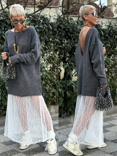 BEYAZ S.STUDIO SOFT TOUCH MAXI DANTEL ETEK