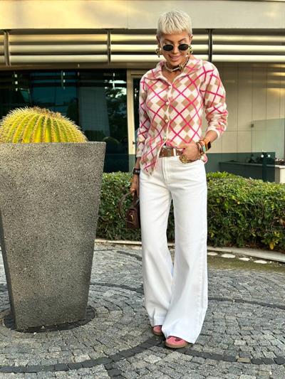 BEYAZ PALAZZO SOFT DENIM PANTOLON