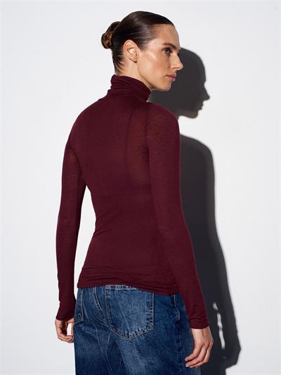 BORDO BALIKÇI YAKA İNCE KAŞMİR BLUZ