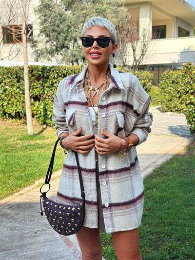 BORDO OVERSIZE ODUNCU GÖMLEK