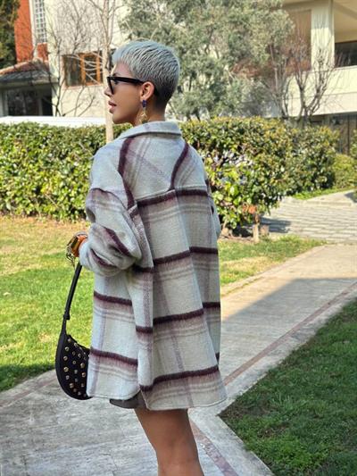 BORDO OVERSIZE ODUNCU GÖMLEK