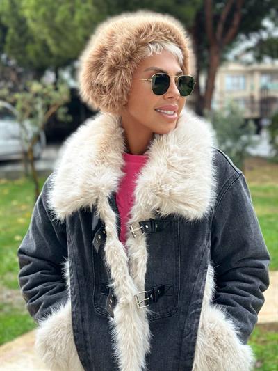 CAMEL PELUŞ BANDANA