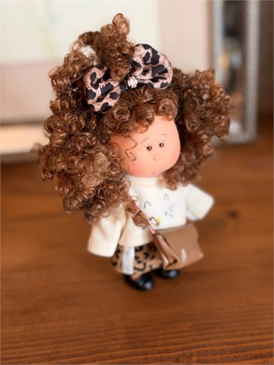 CHARM BEBEK AKSESUAR KAHVE LEOPAR ETEKLİ 
