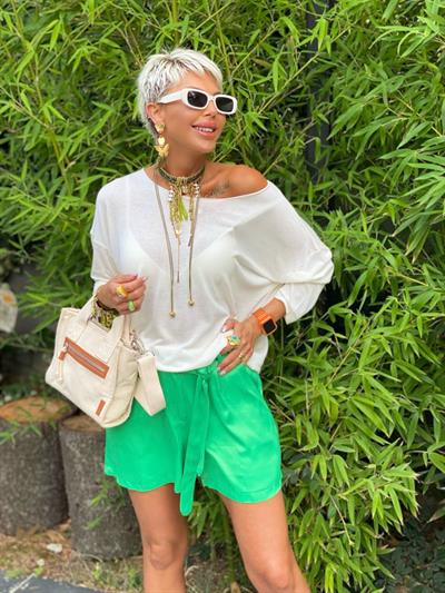 EKRU KAYIK YAKA MERSERİZE